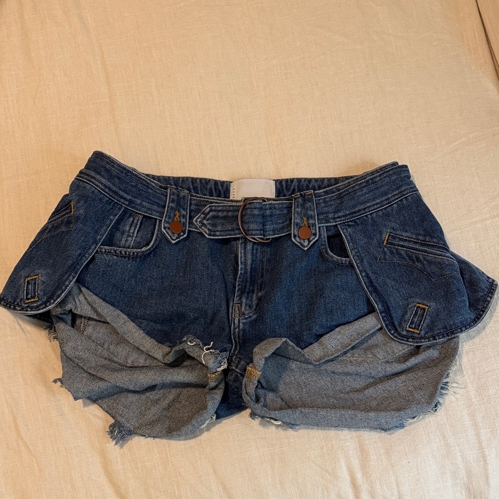 Free People OneTeaspoon Bandit Low Waist Denim Short